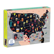 Title: Cocktail Map of the USA 1000 Piece Puzzle