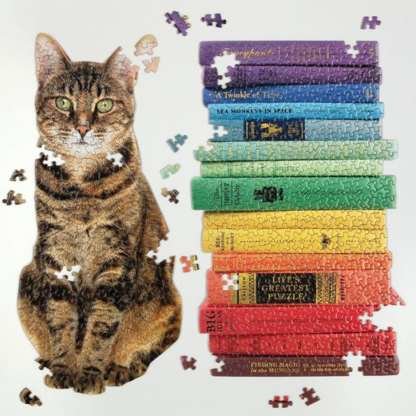 Queen of the Stacks Set of 2 Shaped Jigsaw Puzzles - 650 Pieces