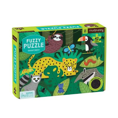 Rainforest 42 Piece Fuzzy Puzzle
