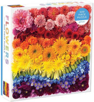 Title: Rainbow Summer Flowers 500 Piece Puzzle