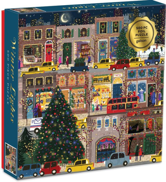 Winter Lights Foil Puzzle 500 Pc Puzzle