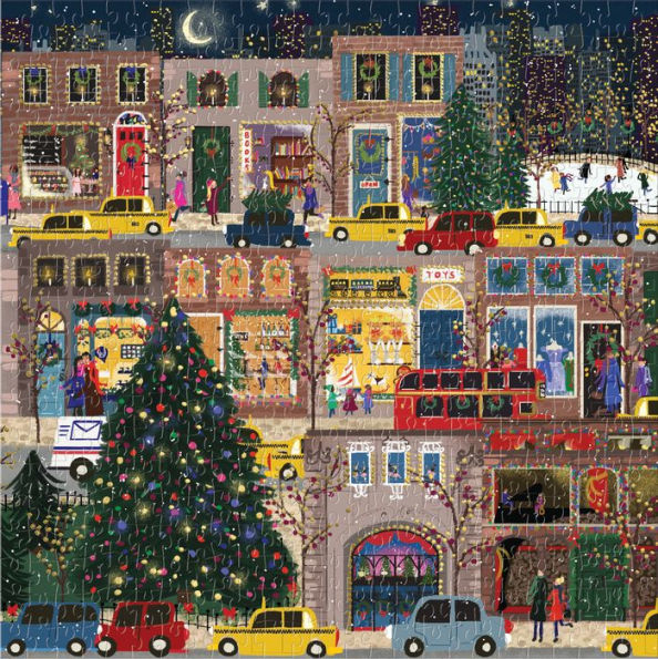 Winter Lights Foil Puzzle 500 Piece Puzzle