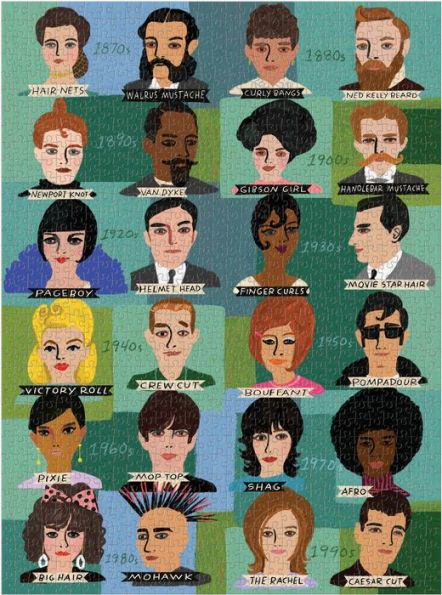 History of Hairdos 1000 Piece Puzzle
