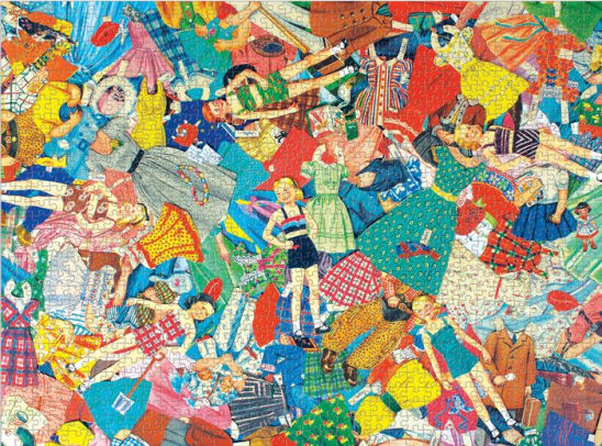 1000 Piece Jigsaw Puzzle Vintage Paper Dolls By Galison Books | Barnes ...