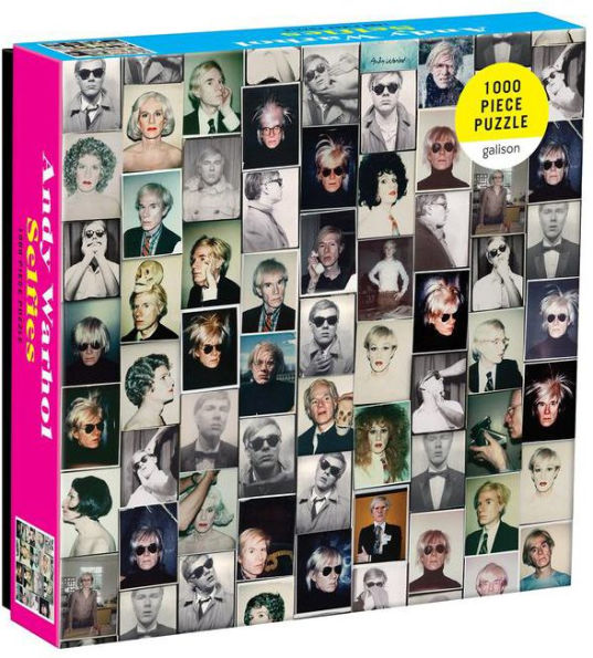 Andy Warhol Selfies 1000 Piece Puzzle in a Square Box