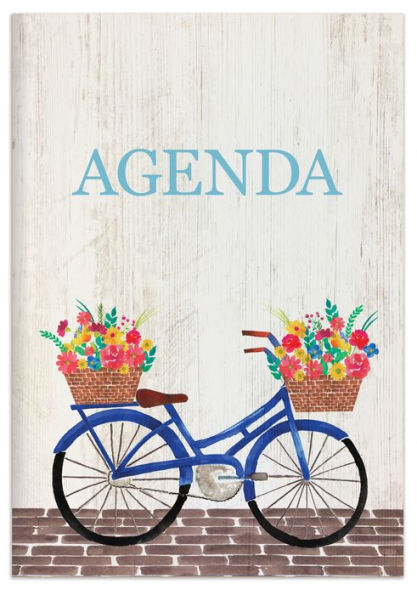 Bicycle Blooms A5 Undated Agenda