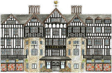 Alternative view 5 of Liberty Tudor Building 750 Piece Shaped Puzzle