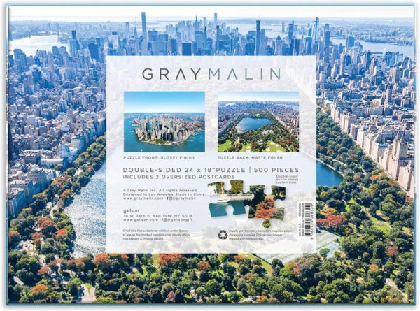 Gray Malin New York City 500 Piece Double Sided Puzzle