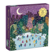 Title: Merry Moonlight Skaters 500 Piece Foil Puzzle