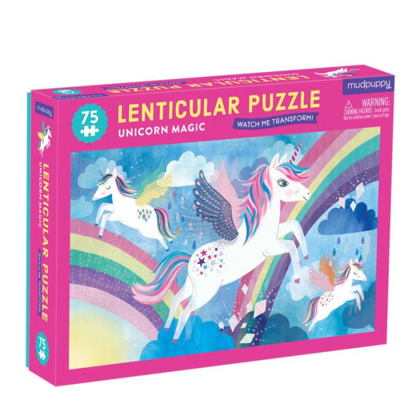 Unicorn Magic 75 Piece Lenticular Puzzle