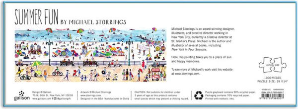 Michael Storrings Summer Fun 1000 Piece Panoramic Puzzle