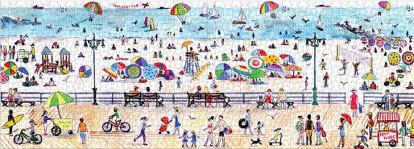 Michael Storrings Summer Fun 1000 Piece Panoramic Puzzle by