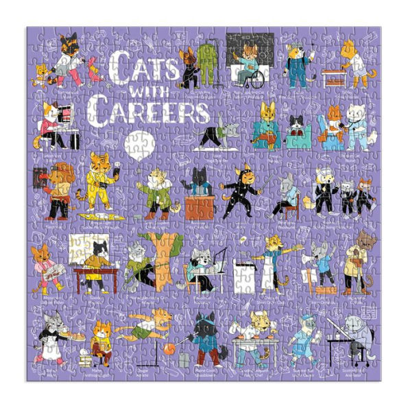 Cats with Careers 500 Piece Puzzle