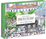 Michael Storrings Springtime at the Library 500 Piece Double-Sided Puzzle