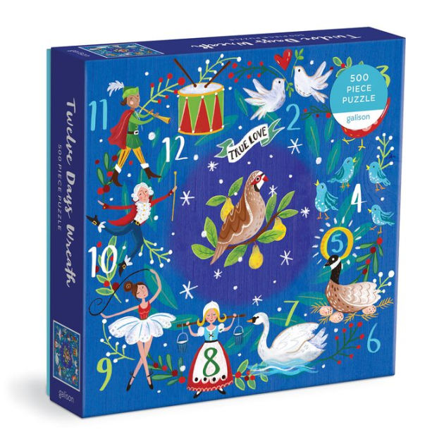 500 Piece Puzzle 12 Days Wreath by Galison | Barnes & Noble®