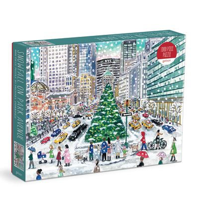Michael Storrings Snowfall on Park Avenue 1000 Piece Puzzle