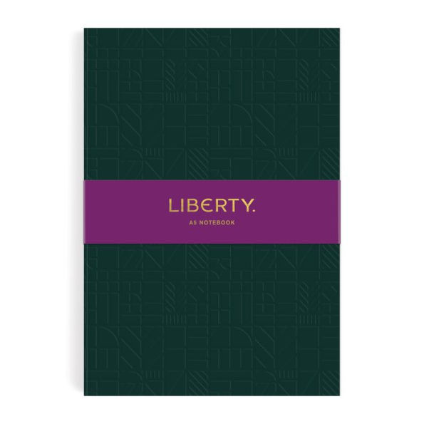 Liberty Dark Green Tudor A5 Embossed Journal