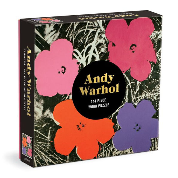 PUZZLE WARHOL FLOWERS WOODEN 144PC