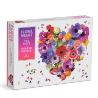 Title: Flora Heart 750 Piece Shaped Puzzle