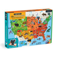 Title: Little Park Ranger National Parks Map of the U.S.A. Geography Puzzle