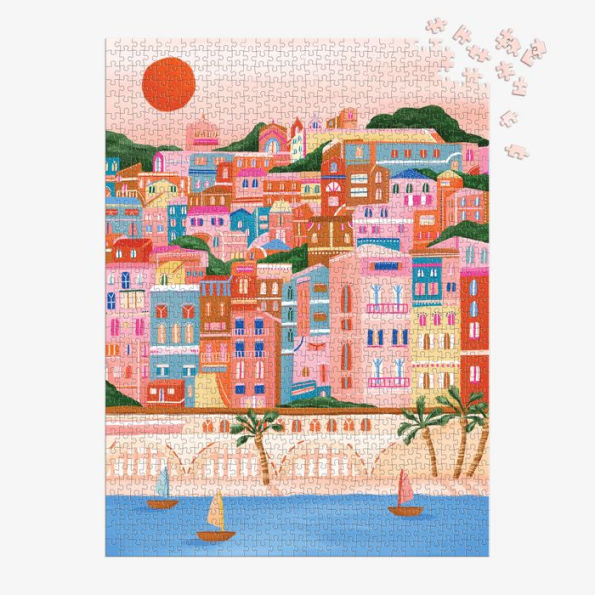 Colors Of The French Riviera 1000 Piece Puzzle in Square Box