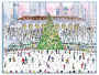 Alternative view 2 of Michael Storring Bryant Park Skaters Holiday Notecards