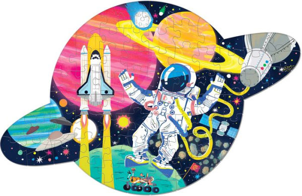 Space Mission 75 Piece Shaped Scene Puzzle