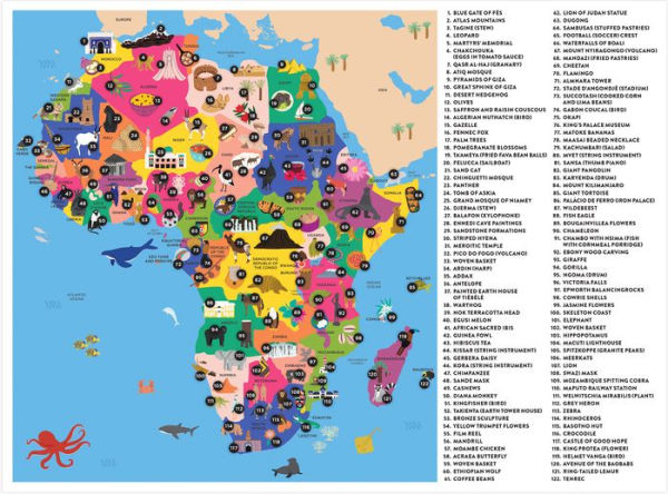 Map of Africa 70 Piece Geography Puzzle