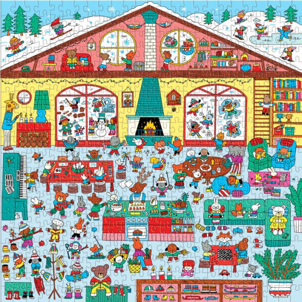 Winter Chalet 500 piece Search & Find Puzzle