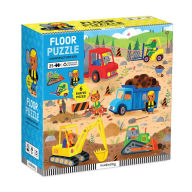Title: Construction Site 25 Piece Floor Puzzle with Shaped Pieces