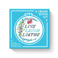 Title: Live Laugh Loathe Cross Stitch Kit