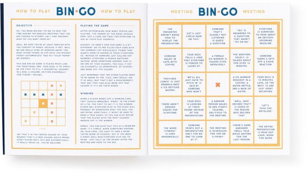 Bin-go To A Dumb Meeting Bingo book