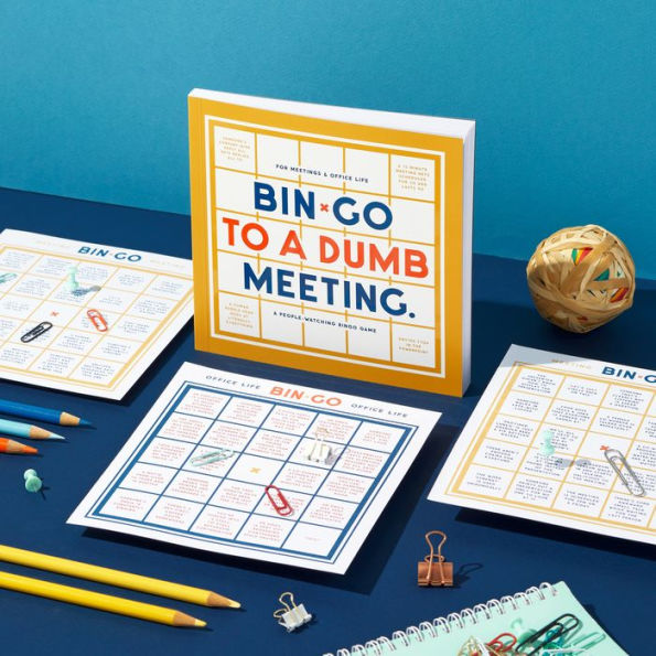 Bin-go To A Dumb Meeting Bingo book