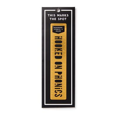 Hooked on Phonics Metal Bookmark Stencil