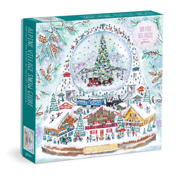 Michael Storrings Alpine Village Snowglobe 500 Piece Foil Puzzle