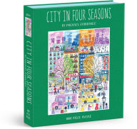 Title: Michael Storrings City in Four Seasons 1000 Piece Book Puzzle