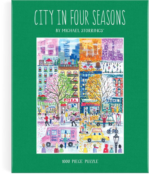 Michael Storrings City in Four Seasons 1000 Piece Book Puzzle