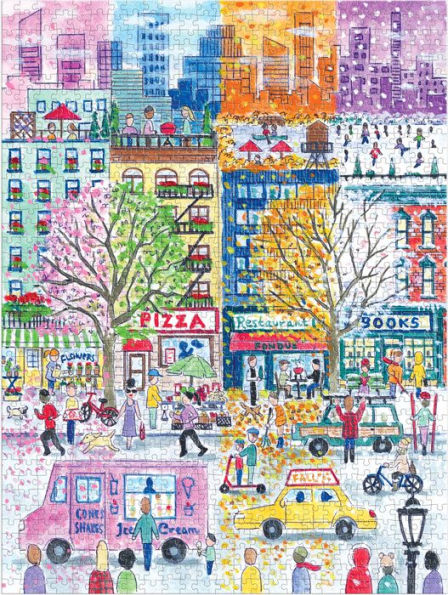 Michael Storrings City in Four Seasons 1000 Piece Book Puzzle