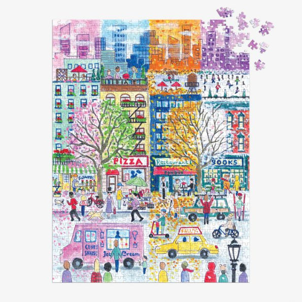 Michael Storrings City in Four Seasons 1000 Piece Book Puzzle