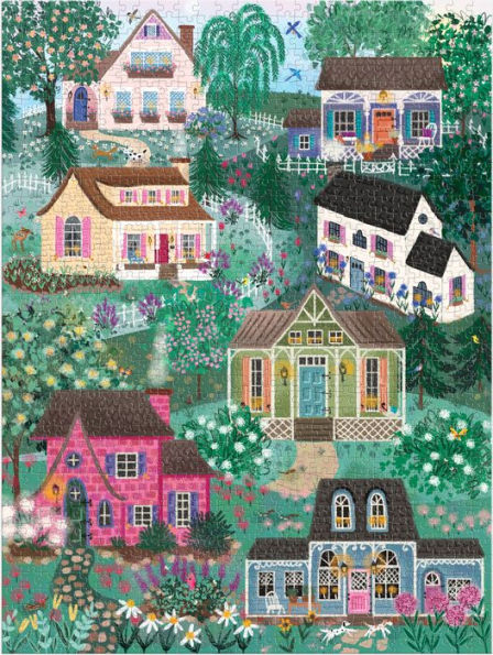 Joy Laforme Cottages on the Hillside 1000 Pc Book Puzzle