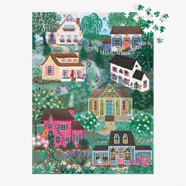 Joy Laforme Cottages on the Hillside 1000 Pc Book Puzzle