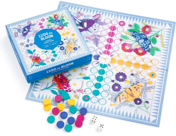 Ludo In Bloom Classic Board Game Set