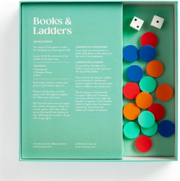 Books and Ladders Classic Board Game