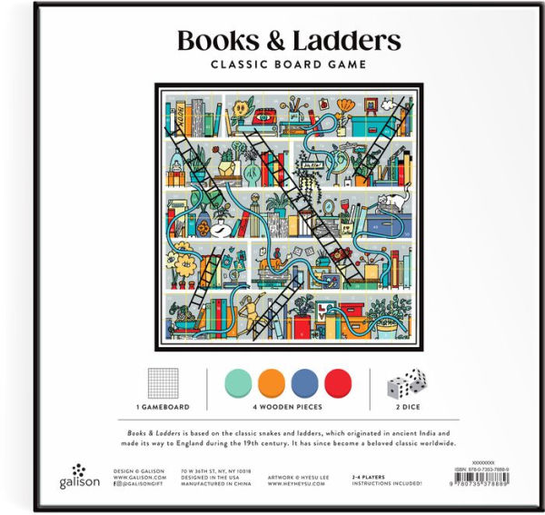 Books and Ladders Classic Board Game