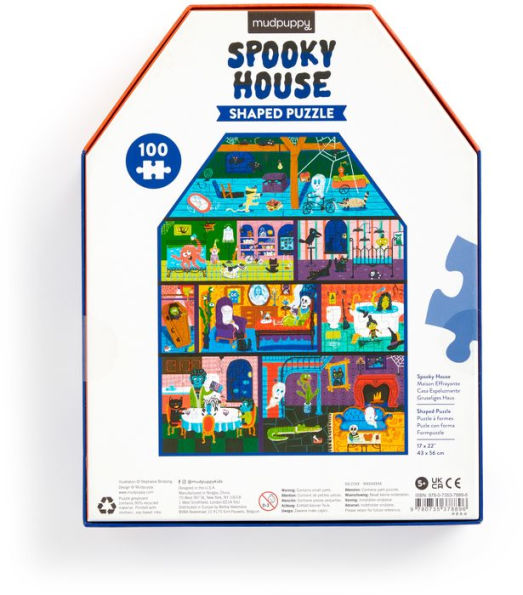 Spooky House 100 piece House-Shaped Puzzle
