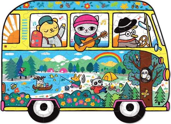 Adventure Van 75 Piece Shaped Scene Puzzle