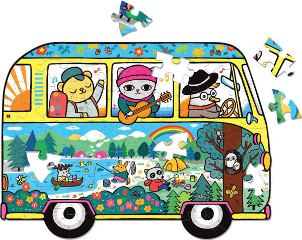 Adventure Van 75 Piece Shaped Scene Puzzle