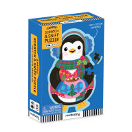Title: Hot Cocoa Penguin 48 Piece Scratch and Sniff Shaped Mini Pzl