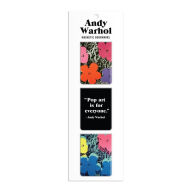 Title: Andy Warhol Flowers Magnetic Bookmarks