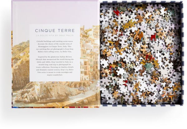 Gray Malin Cinque Terre 1000 Piece Book Puzzle